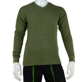 Vyriški šilti marškiniai ilgomis rankovėmis HERVIN, chaki spalva, 190g, M dydis, 7860018