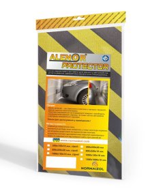 Apsauga sienai ALENOR Car Protect, 500x250x20mm, geltona/juoda