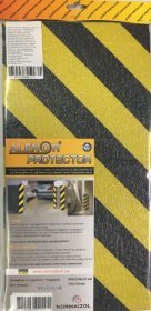 Apsauga kampui ALENOR Car Protect, 500x250x20mm geltona/juoda