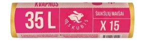 Šiukšlių maišai SKUBIS, kvapnūs, 35 l, 15 vnt.