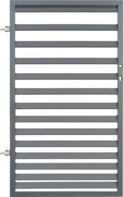 Dekoratyvinės tvoros varteliai POLBRAM Selena, kairiniai, cinkuoti, pilki, 90 x 150 cm