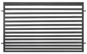 Dekoratyvinės tvoros segmentas POLBRAM Selena, cinkuotas, pilkas, 200 x 120 cm