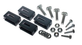 Segmento laikiklis POLBRAM, cinkuotas, pilkas, 4 vnt.