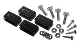 Segmento laikiklis POLBRAM, cinkuotas, juodas, 4 vnt.