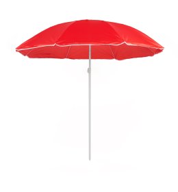 Pakreipiamas pliažo skėtis B01, raudonas skersmuo 180cm