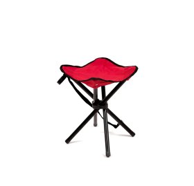 Trikojė žvejybinė kėdutė, RF-FC02R, metalinė, raudona 26 x 28 x 35 cm