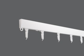 Aliuminio sistema A - Profilis, ilgis 250 cm, baltos sp., sukomplektuota