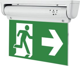 Avarinio išėjimo LED šviestuvas EUROLIGHT Detroit, 3 W, 240 lm, 6500K, IP20, avarinis darb. laik. 3 val., pasukimas 180 laips. kampu, 370x50x20 mm, EL-C-3