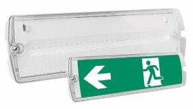 Avarinio išėjimo LED šviestuvas EUROLIGHT Dallas, 3 W, 300 lm, 6500K, IP65, avarinis darbo laikas 3 val., matmenys 345x63x9 mm, EL-W-3