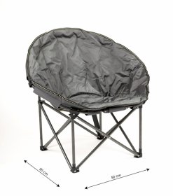 Sulankstoma kėdė, RF-FC04, metalinė, pilka  50 x 50 x 80 cm