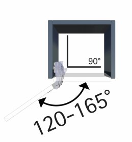 Baldinis lankstas HETTICH, plataus atidarymo 165', greito montavimo, išorinis, 35mm, dengtas nikeliu, 62532
