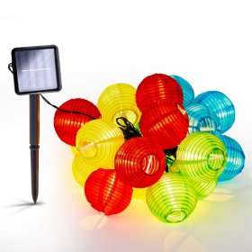 Girlianda su saulės elementais SUNLUX SL112, 3 m, 20 LED lempučių, šiltos sp.