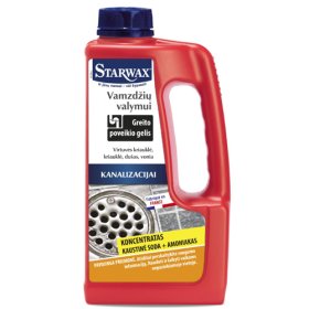 Greito poveikio gelis STARWAX 66182, kamščių šalinimui kanalizacijoje, 1 l