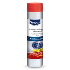 Mikrogranulės kamščių šalinimui kanalizacijoje STARWAX 66184, su kaustine soda, 500 g