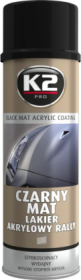 Automobiliniai dažai K2 Black Matt, akriliniai, juodi, matiniai, 500 ml