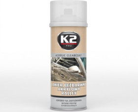 Akrilinis lakas K2 Gloss, skaidrus, blizgus, 400 ml