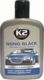Priemonė plastmasinėms detalėms K2 Bono Black, juodiklis, 200 ml