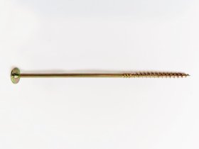 Konstrukciniai medsraigčiai ROBUS, 6 x 140 /64 mm, praplatinta galva, cinkuoti, 10 vnt., TORX30