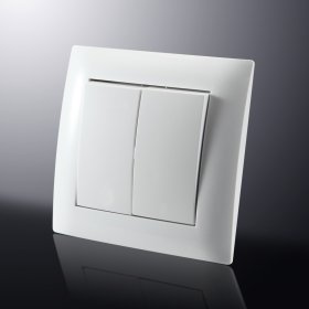 Jungiklis ORRO LC-02, 2 klavišų, įleidžiamas, kreminės spalvos, 10 A, 250 V, A550220034