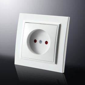 Kištukinis lizdas ORRO EP-07, 1 vietos, įleidžiamas, be įž., kreminės sp., 16A 250 V, A550420032