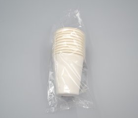 Vienkartiniai cukranendrių puodeliai ECO GO 10, 240 ml, 10 vnt.
