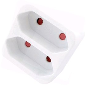 Šakotuvas ENTAC En-4467, 2 lizdų, be įž., baltos sp.