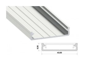 Profilis LED juostoms SOLIS Lum-Solis2, 2,02 m, telpa 3 LED juostos