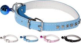 Antkaklis katėms, su netikrais deimantais, 30 x 1,3 cm