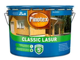 Medienos impregnantas PINOTEX Classic Lasur, 10 l, riešutmedis, matinis