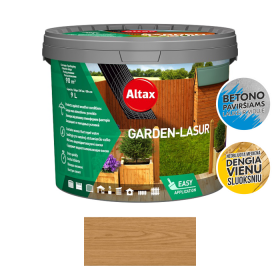 Dekoratyvinis impregnantas medienai ALTAX Garden-Lasur, 9 l, ąžuolas