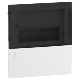 Automatinių išjungiklių skydelis įleidžiamas SCHNEIDER, Mini Pragma, 8 modulių, baltas su skaidriomis durelėmis, su kontaktinėmis kaladėlėmis nuliui ir įž., IP40, MIP22108S