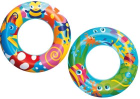 Pripučiamas plaukimo ratas BESTWAY, su dailiais piešiniais, skersmuo 56 cm