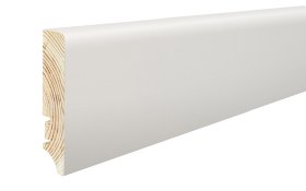 Medinė faneruota grindjuostė BARLINEK P78, 78 x 17 x 2200 mm, spl. balta, P7818101A