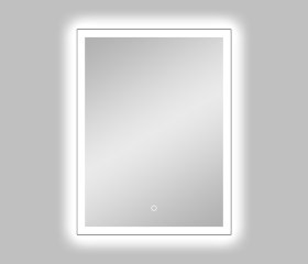 Veidrodis VENTO TIVOLI, LED, 60 x 80 cm, 4mm, 220-240V, 50HZ, liečiamas mygtukas, akrilo rėmas, šviesos temp. 5000-5500K