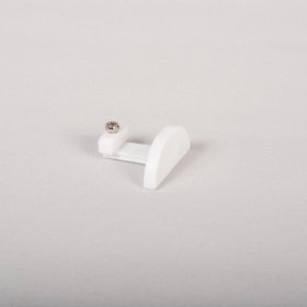 Užbaigimas aliuminio bėgeliui HESORA Ds-Profilis, plastikinis, baltos spalvos, 2 vnt.