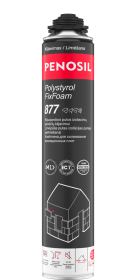Klijuojančios putos PENOSIL Polystyrol Fixfoam 877, izoliacinių plokščių klijavimui, 750ml