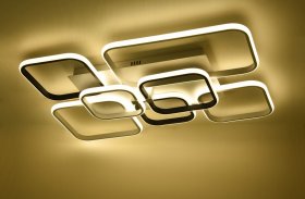 Pakabinamas LED šviestuvas BALTIK GAISMA Mx55769, 110 W, 3000+6000K, 230V, 3498 lm, 800 x 600 x 90 mm, dimeriuojamas, su pultu, juodos/baltos sp.