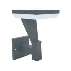 Lauko sieninis LED šviestuvas SALTA Wall, LED 12W, 3000 K, 1080 lm, IP65, 180x240x230 mm, antracito sp.