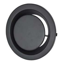 Difuzorius EUROPLAST DMK100A, d100 mm, ištraukimo, antracito sp., metalinis