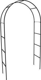 Augalų atrama, rožių arka, juodos sp., 135 x 40 x 228 cm.