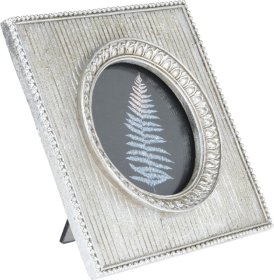 Rėmelis nuotraukai, sidabrinės sp., rėmelio dydis 16 x 16 cm, nuotraukos dydis 10 x 10 cm