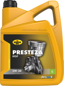 Variklinė alyva KROON-OIL Presteza Msp 5W-30, sintetinė, benzininiams ir dyzeliniams varikliams, 5L