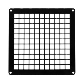 Ventiliacinis tinklelis - grotelės EUROPLAST LSM1515M, 150 x 150 mm, juodas, metalinis