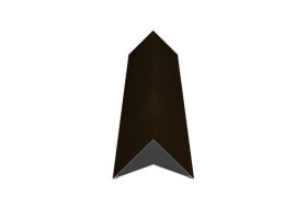 Kraigas, matmenys 190 x 190 x 2000 mm, ruda spalva, RR32/RAL8019