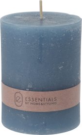 Žvakė - cilindras, 6 x 8 cm, mėlynos sp.