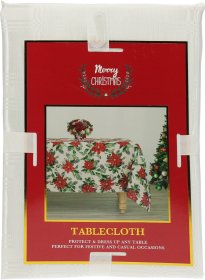 Staltiesė, 180 x 130 cm, baltos sp.,  100% poliesteris