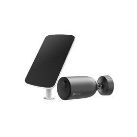 Išmanioji lauko kamera EZVIZ, CS-EB3 (2K, 4GA), 4G, objektyvas 2.8 mm, raiška 3 MP (2304x1296), 4G, SD lustas, akumuliatorius 5 200 mAh, IP65, juodos sp.