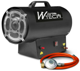 Dujinis šildytuvas WARMTECH WTCACG30-BEDU - WTCACG30-25, maks. galia 30 kW, oro srautas 650 m3/h