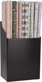 Dovanų pakavimo popierius, 6 skirtingi dizainai, įvairių sp., 70 x 200 cm