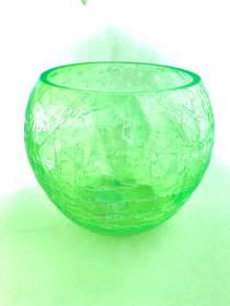 Kambarinis vazonas, orhidėjoms, stiklinis (4559) (48341), aukštis 12 cm., skersmuo 11,5 cm.